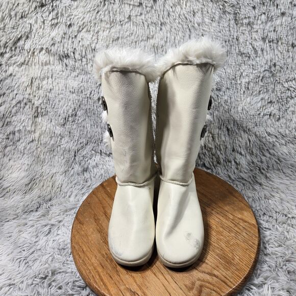 Womens Size 6 Retro Cutesy Comfortable Wear Mid Calf Gray Fall/Winter Boots - Picture 4 of 8